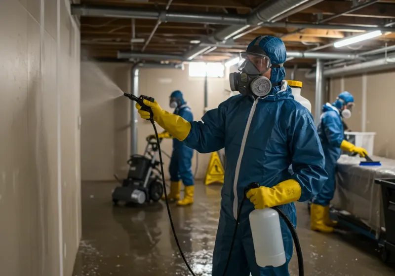 Basement Sanitization and Antimicrobial Treatment process in Fernley, NV