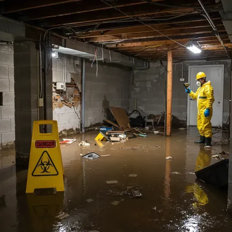 Flooded Basement Electrical Hazard in Fernley, NV Property